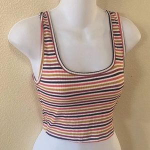 Express OneEleven Ribbed Tank Crop Top - Size S/P